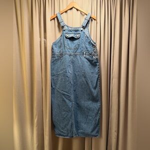 Vintage Route 66 denim overall dress